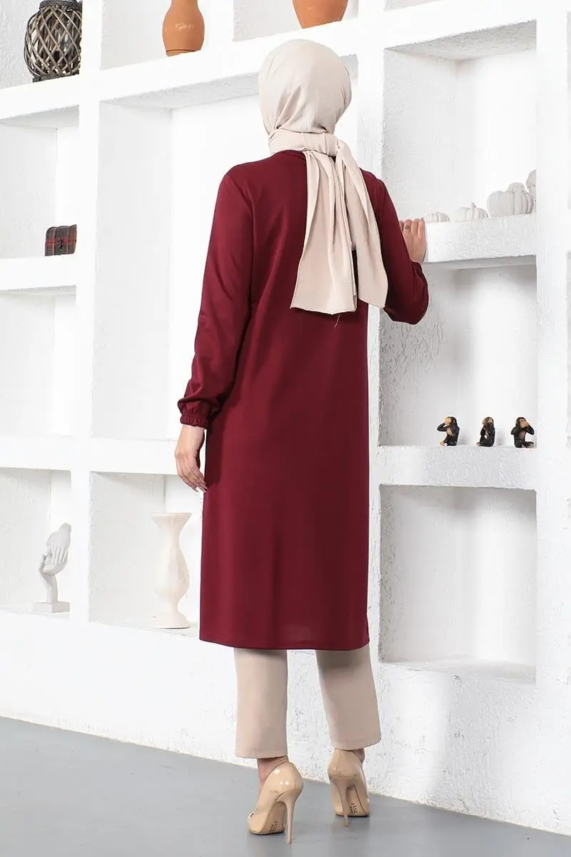 Pleated Hijab Tunic-detail