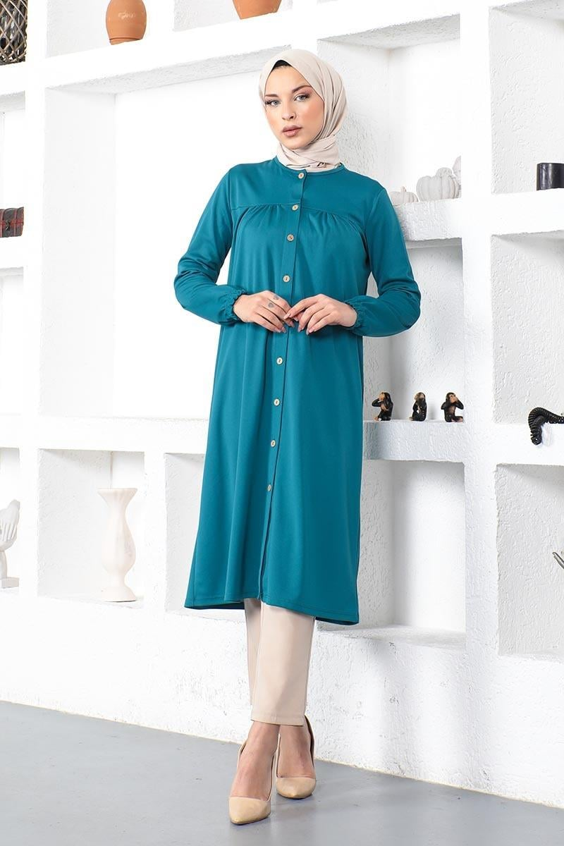 Pleated Hijab Tunic