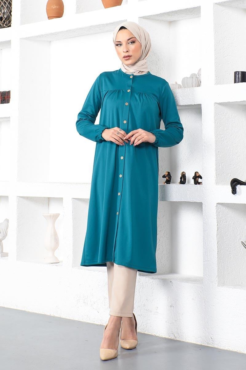 Pleated Hijab Tunic