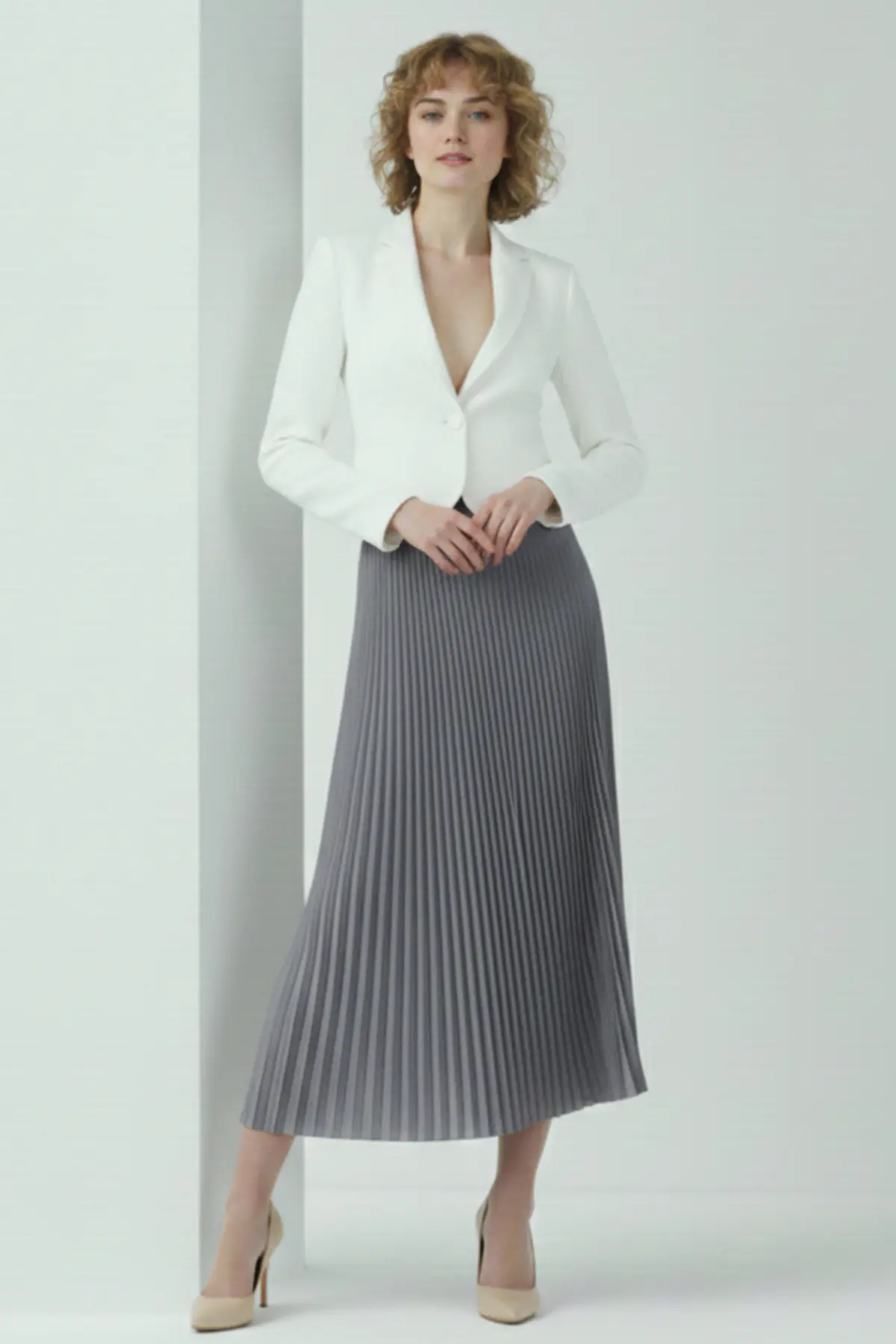 Pleated Skirt-detail