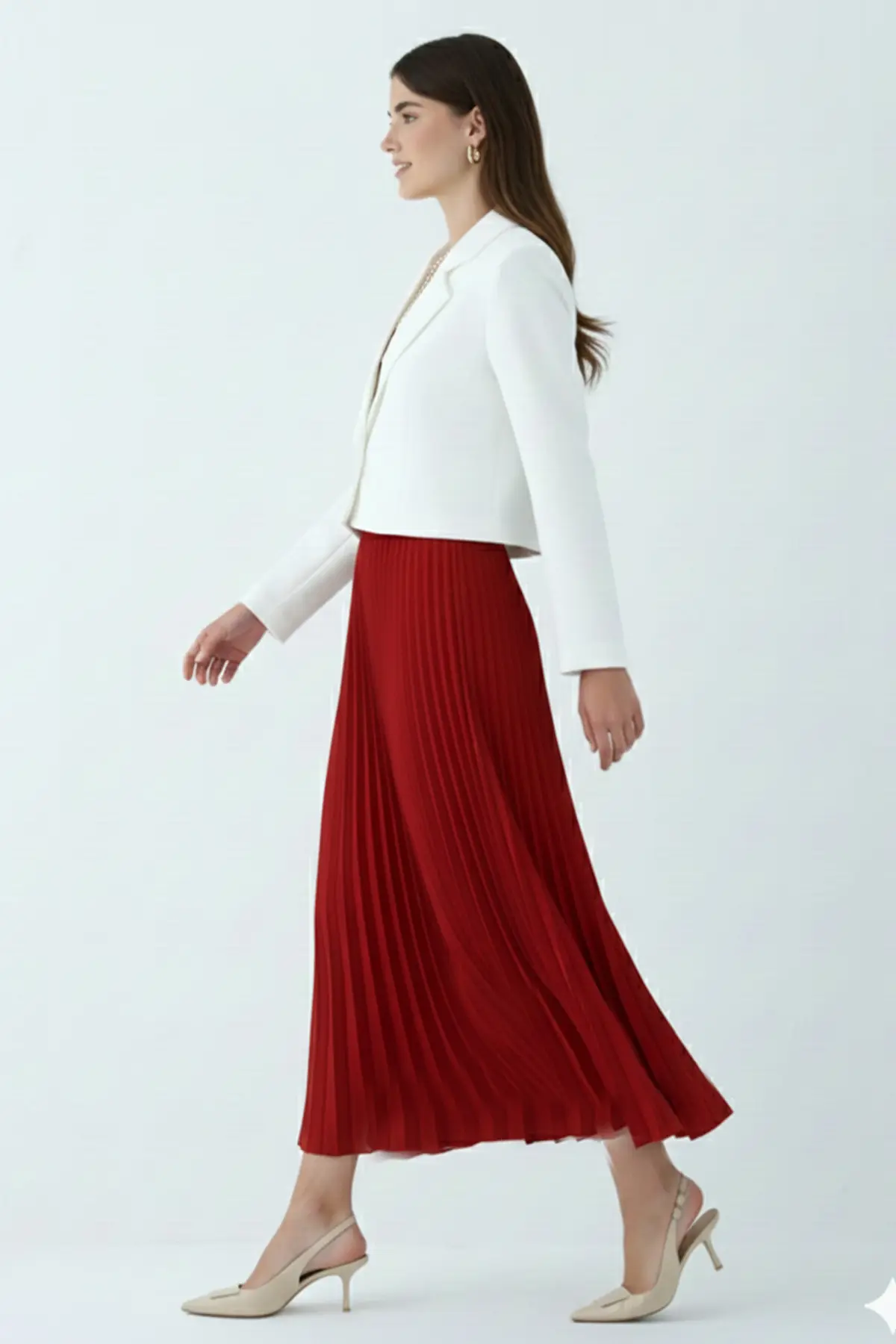 Pleated Skirt-detail