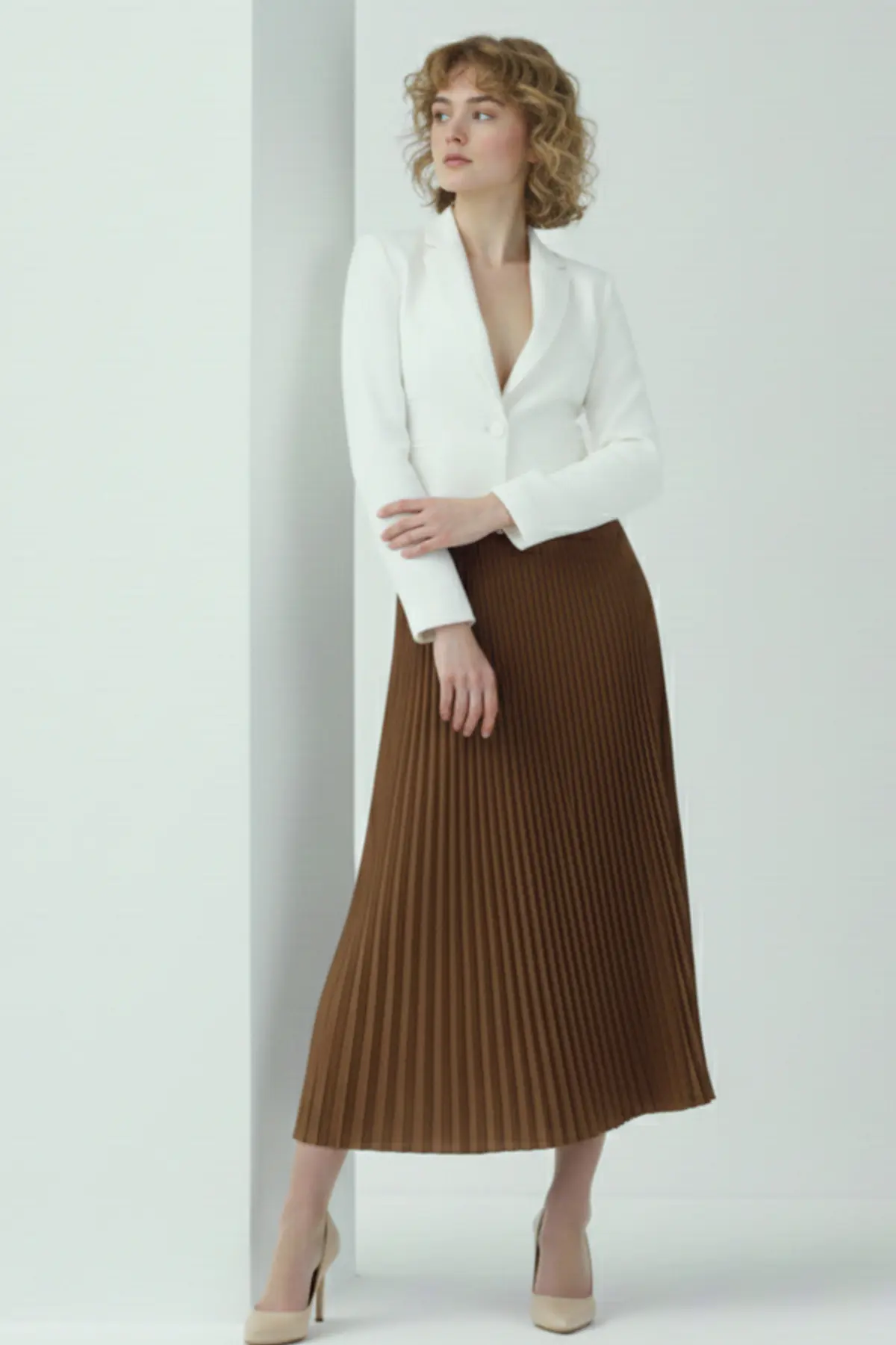 Pleated Skirt-detail