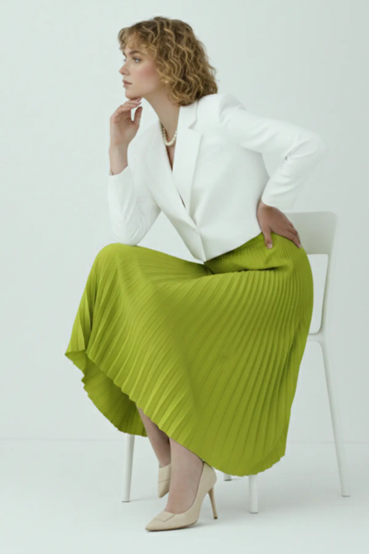 Pleated Skirt-detail