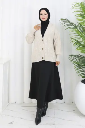 Ponponlu Triko Hırka