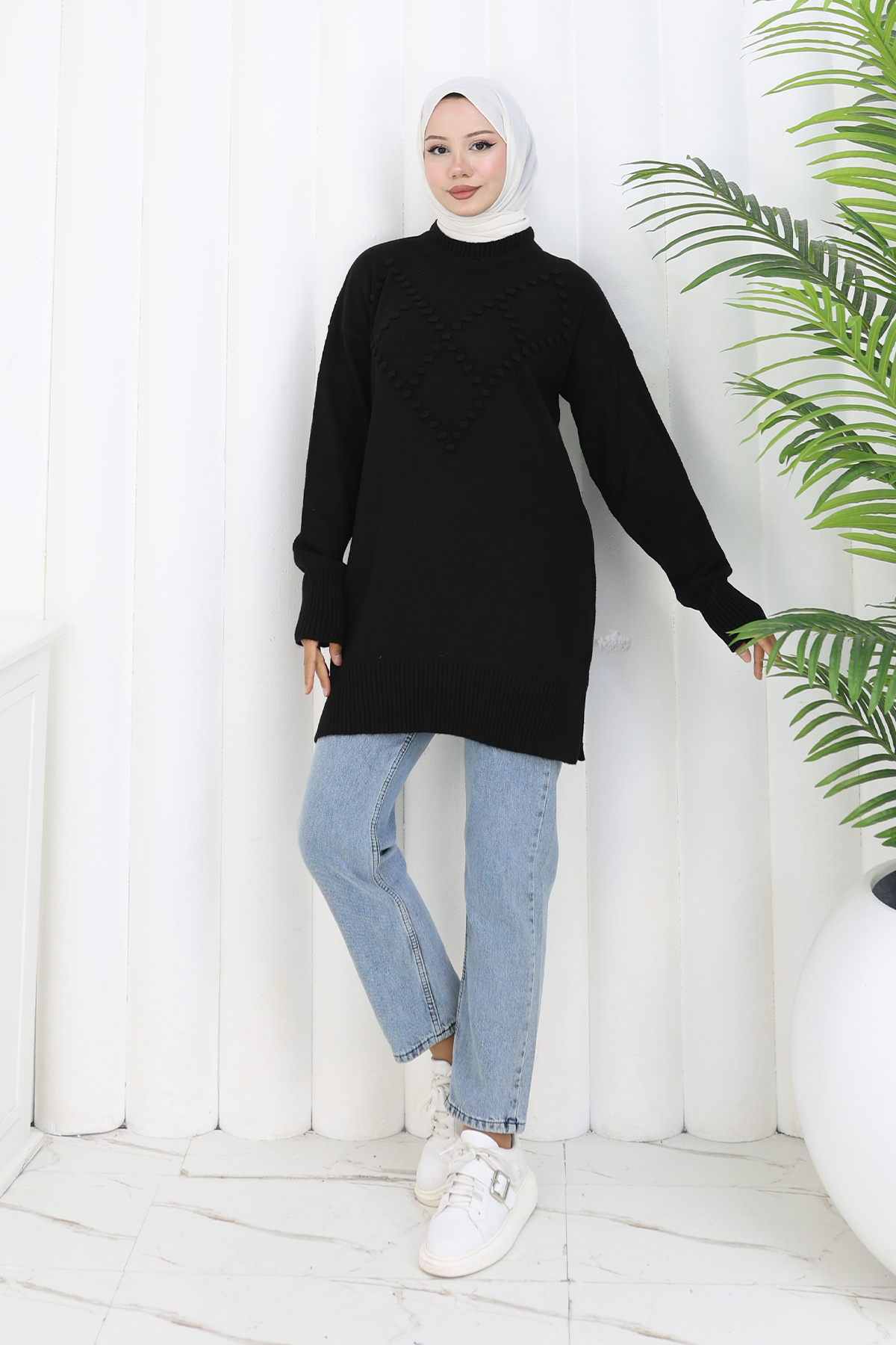 Pompom Knitted Sweater