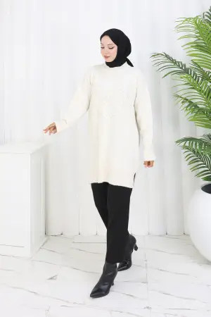 Ponponlu Triko Kazak