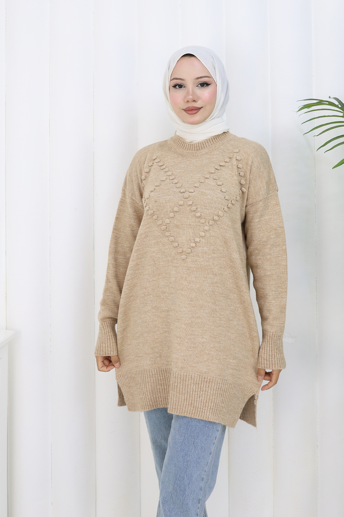 Pompom Knitted Sweater