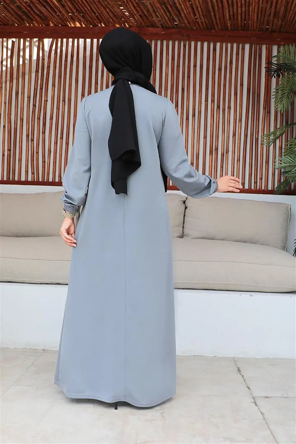 Sequined Hijab Dress-detail