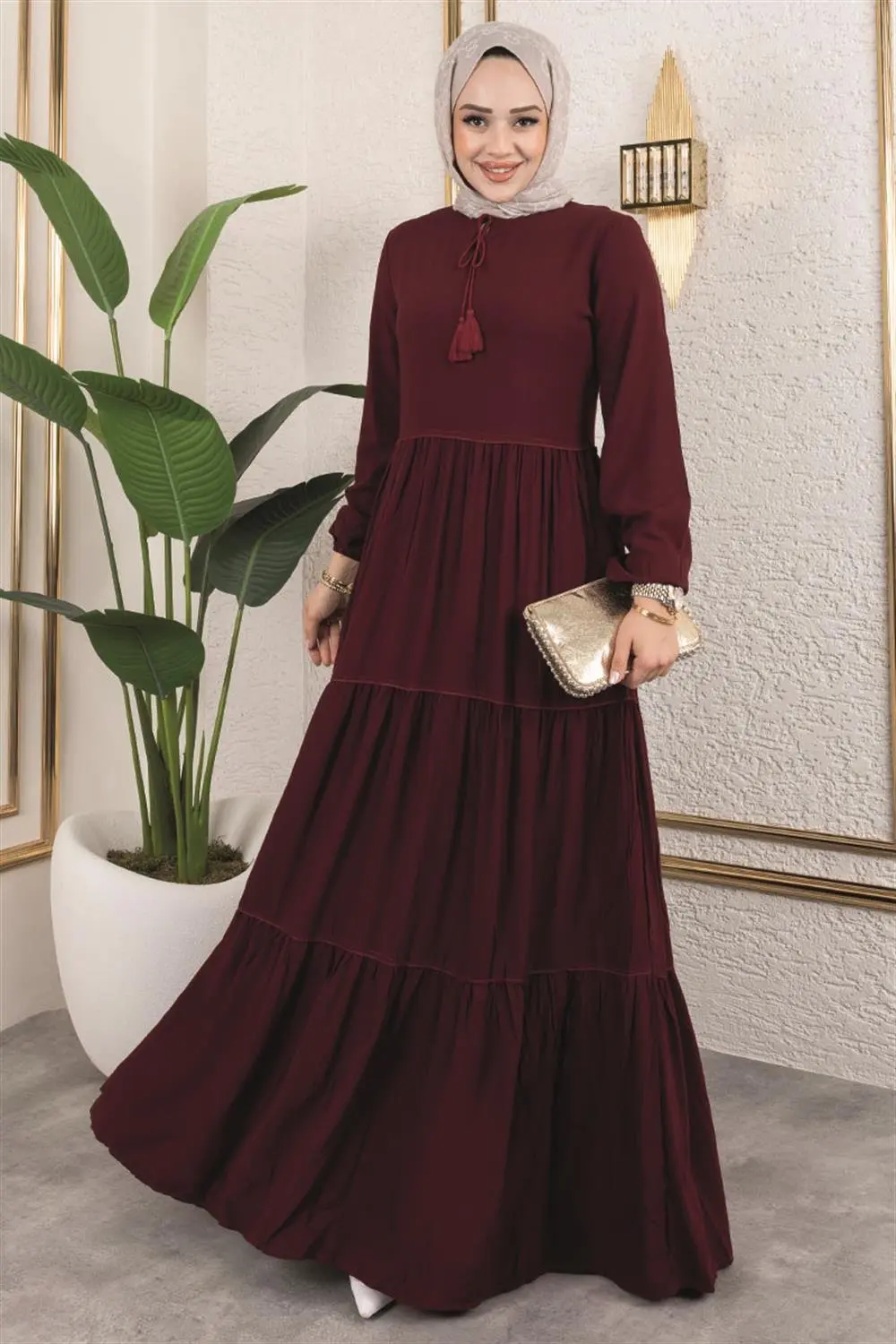 Püskül Detaylı Elbise-detail