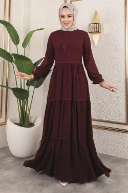 Püskül Detaylı Elbise