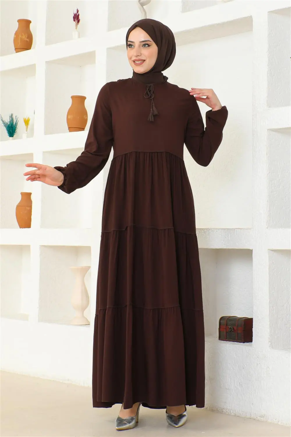 Püskül Detaylı Elbise-detail