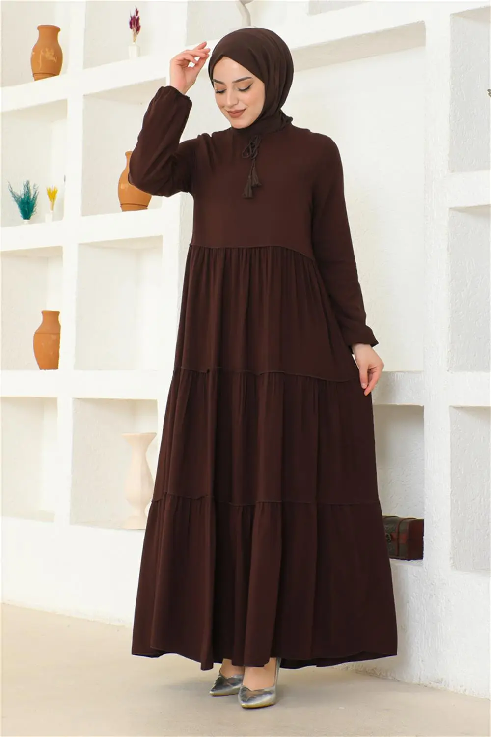 Püskül Detaylı Elbise-detail