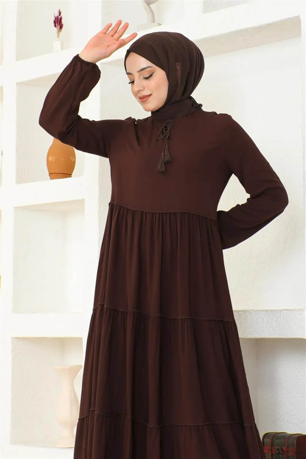 Püskül Detaylı Elbise-detail