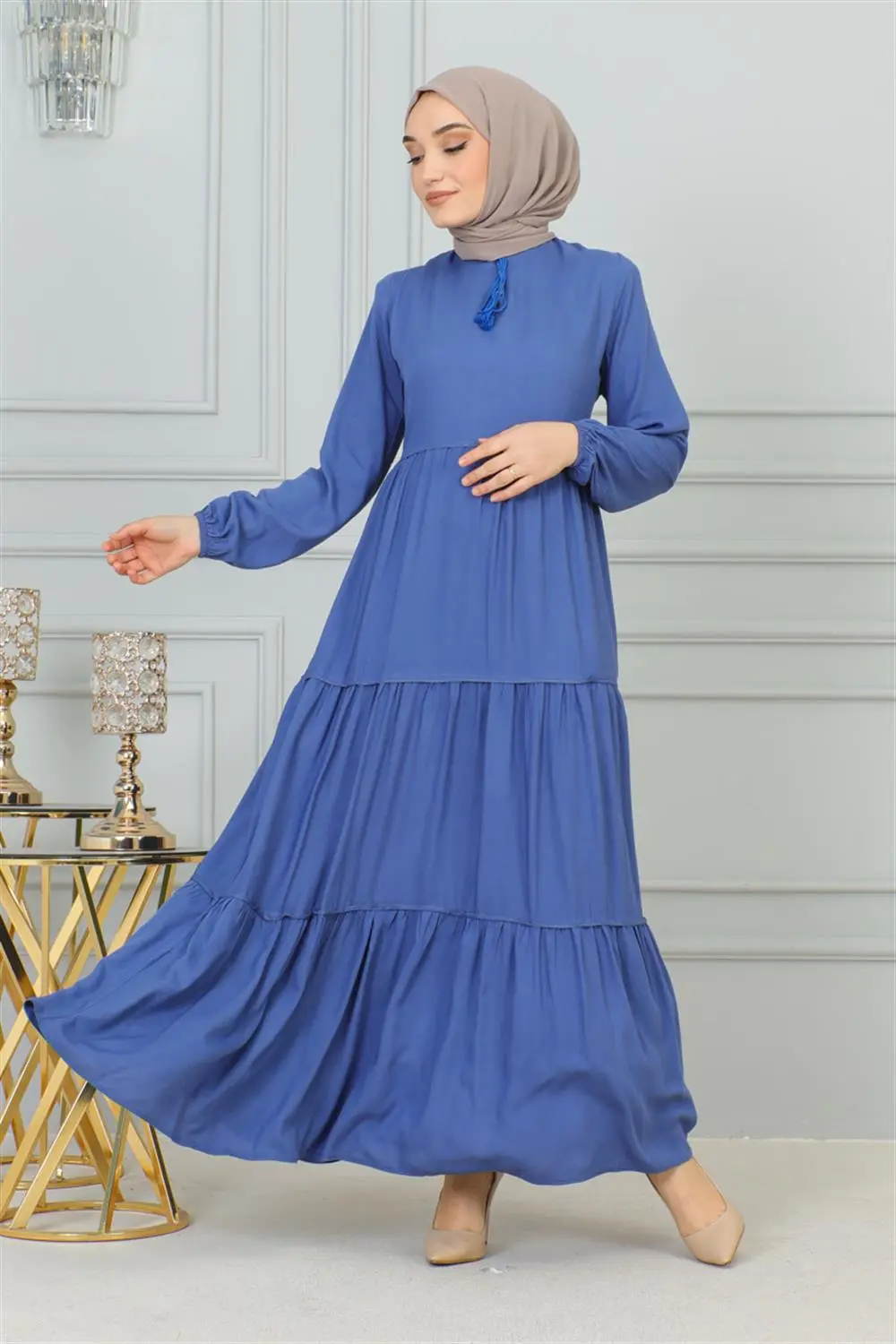 Püskül Detaylı Elbise-detail