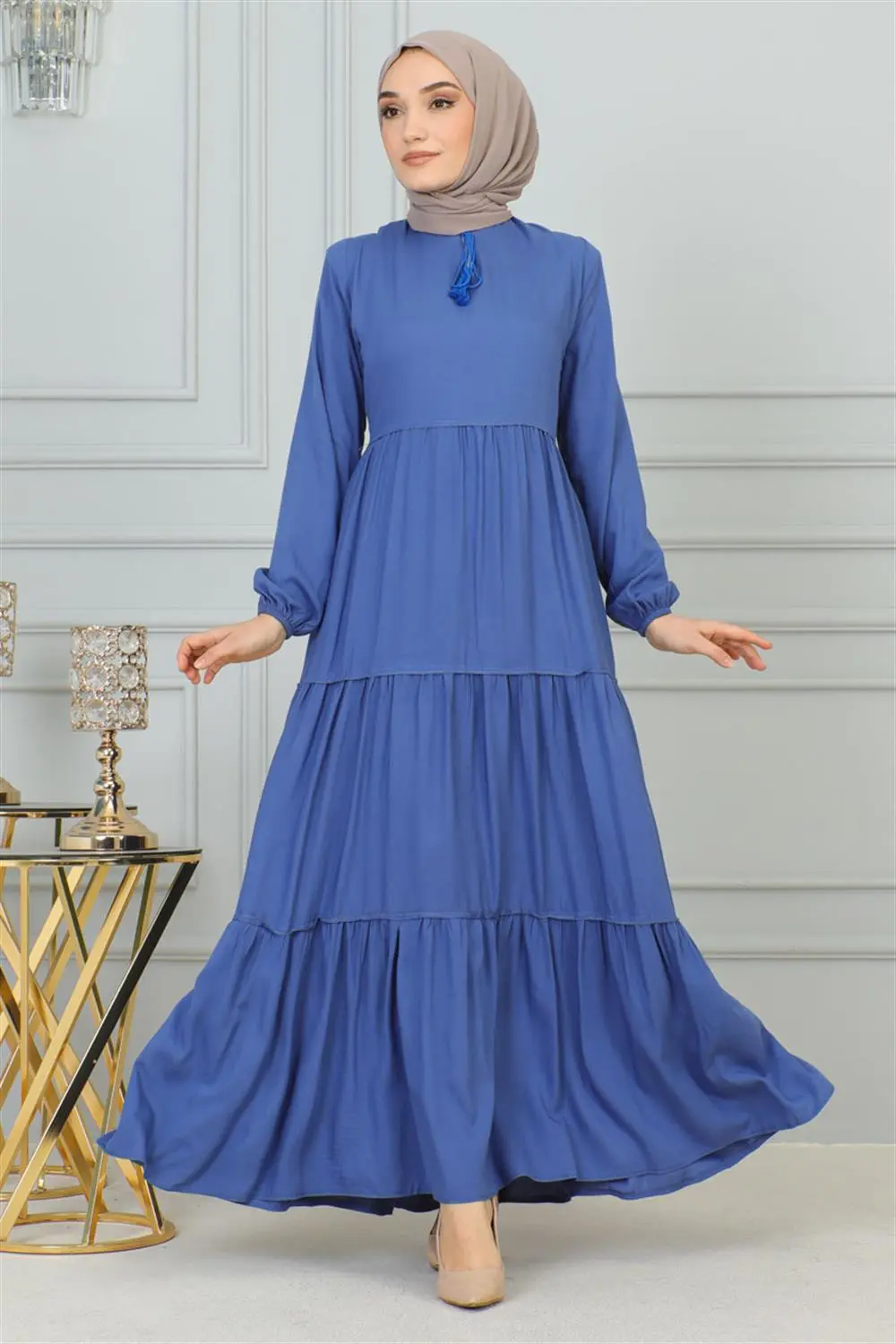 Püskül Detaylı Elbise-detail