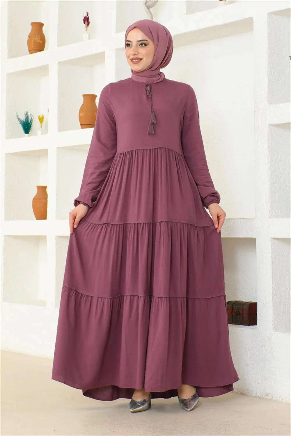 Püskül Detaylı Elbise-detail