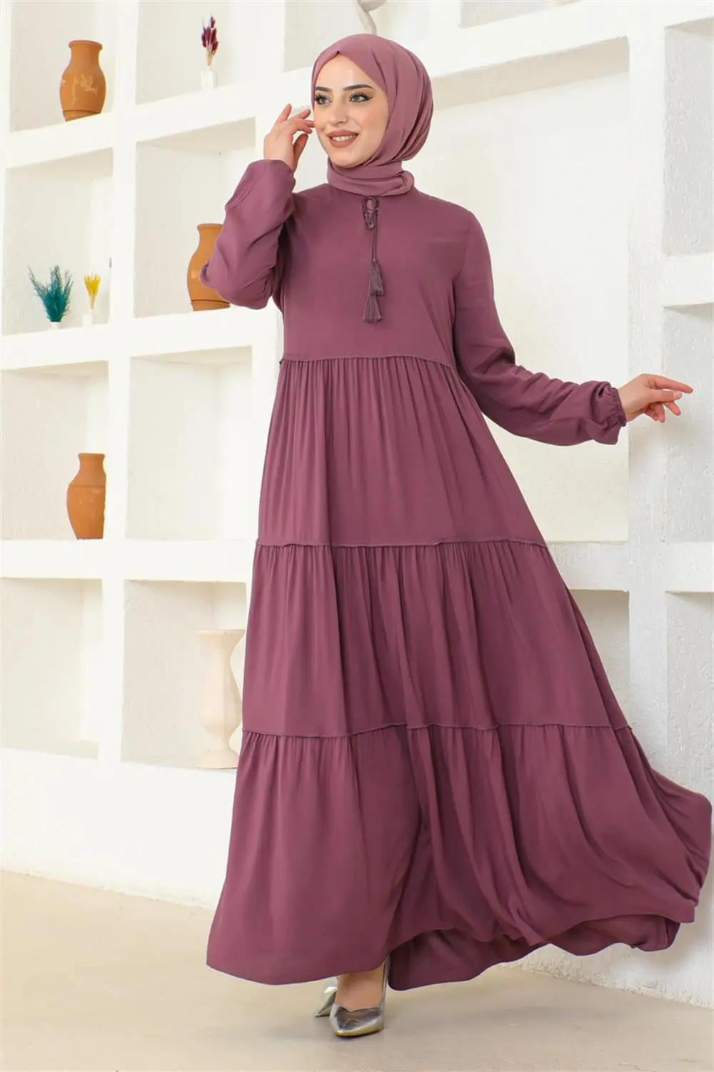 Püskül Detaylı Elbise-detail