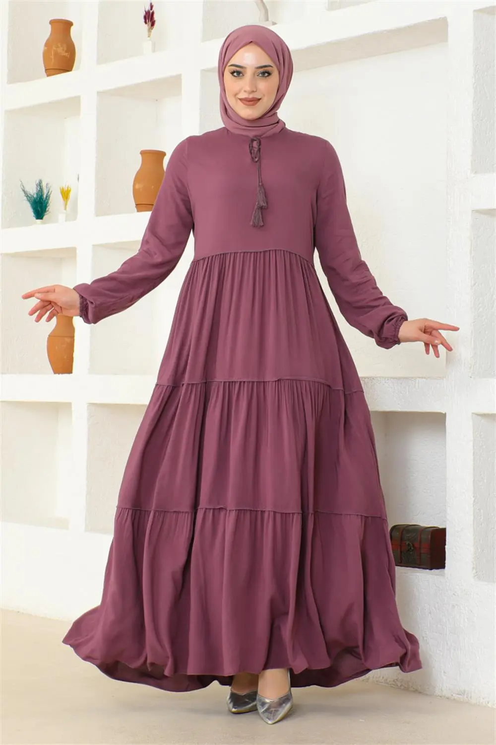 Püskül Detaylı Elbise-detail