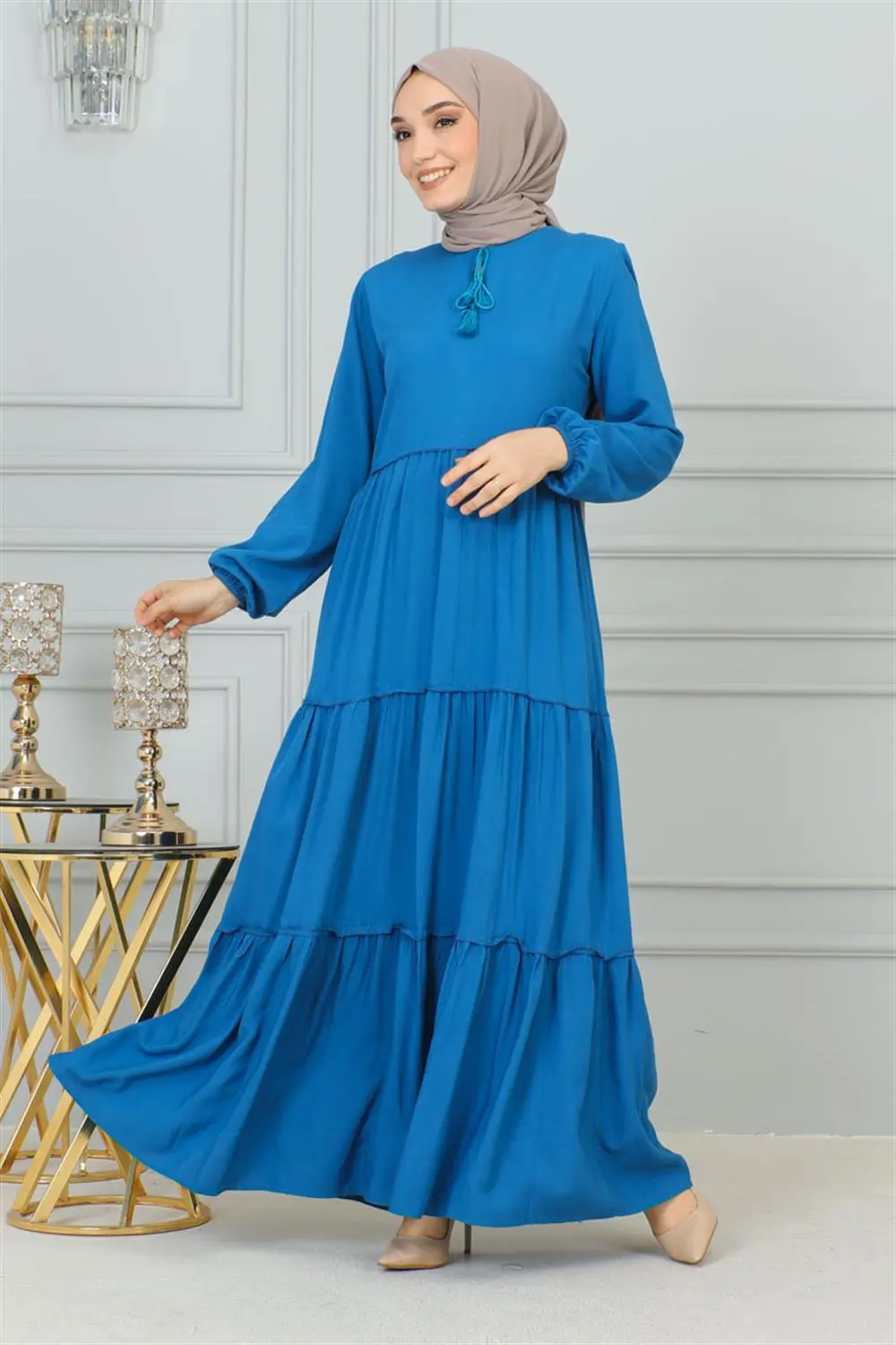 Püskül Detaylı Elbise-detail