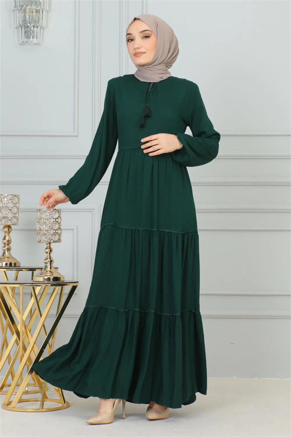 Püskül Detaylı Elbise-detail