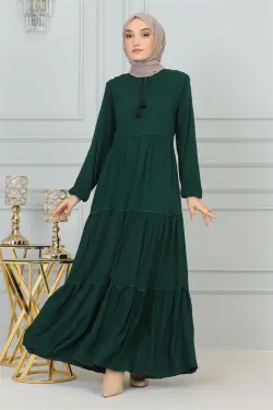 Püskül Detaylı Elbise