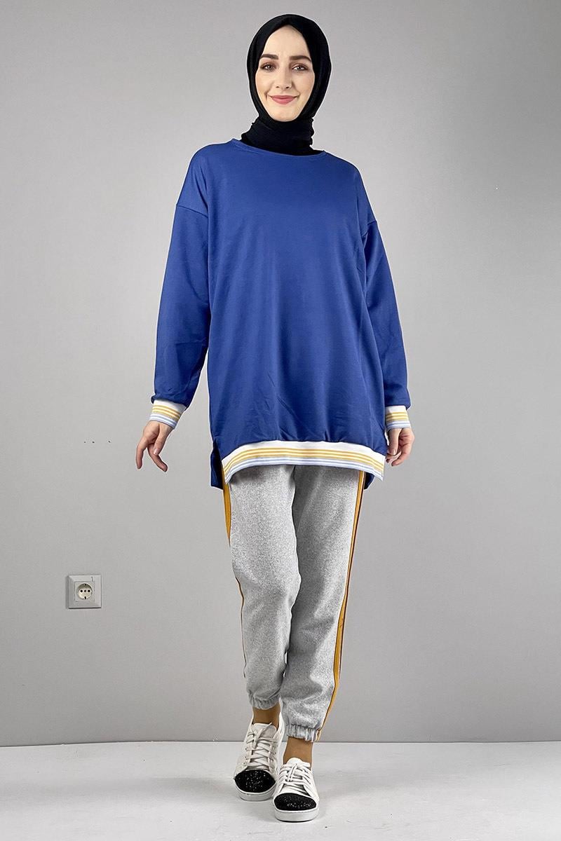 Ribana Çizgili Sweat