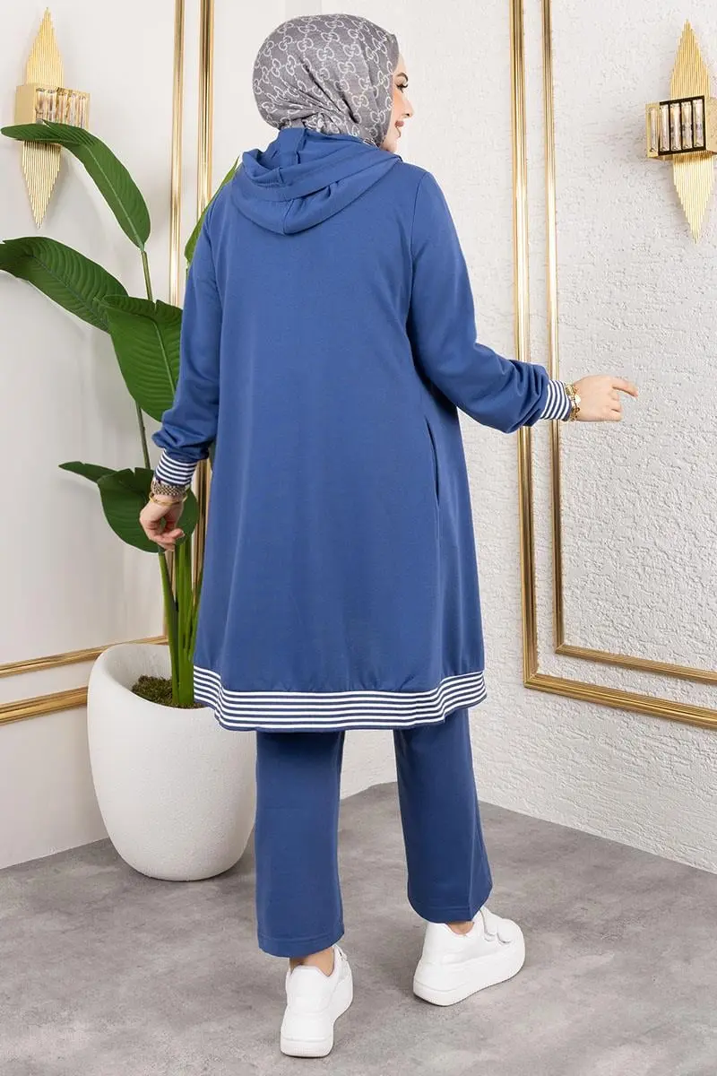 Ribbed Detailed Sports Suit-detail