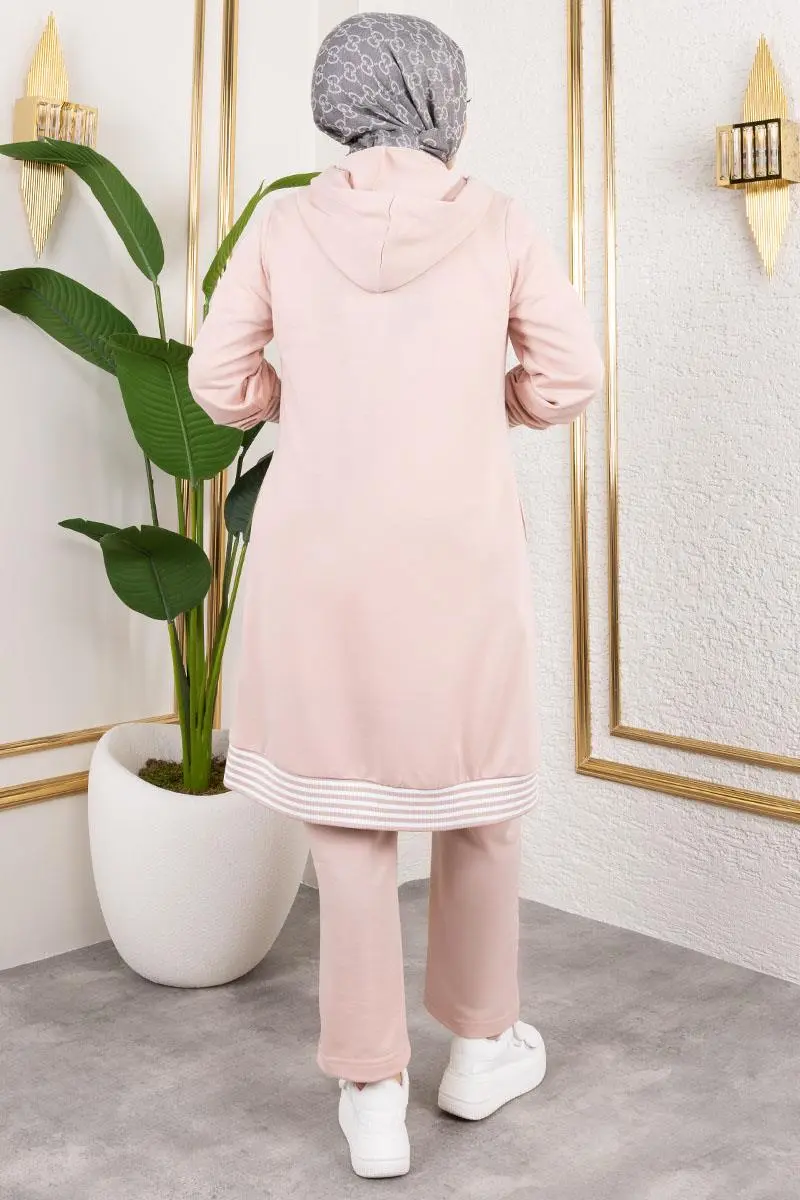 Ribbed Detailed Sports Suit-detail