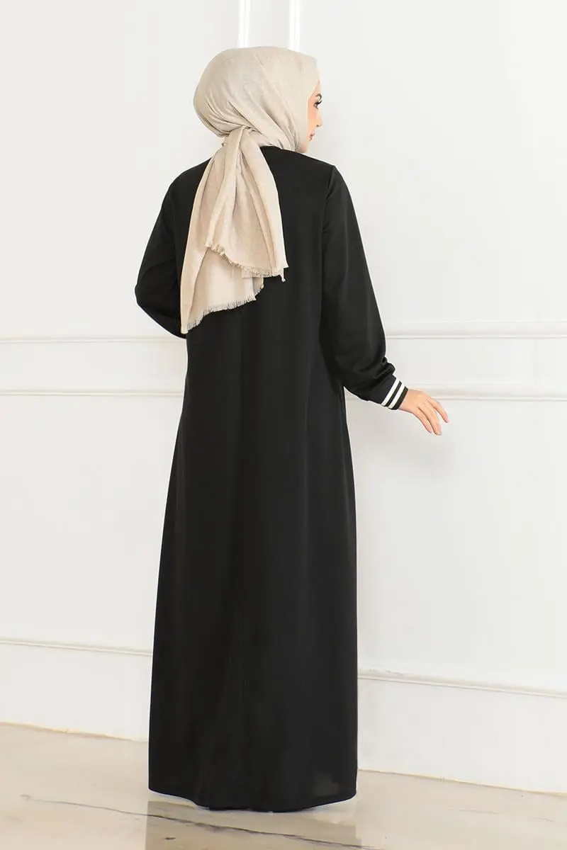 Ribbed Printed Dress-detail