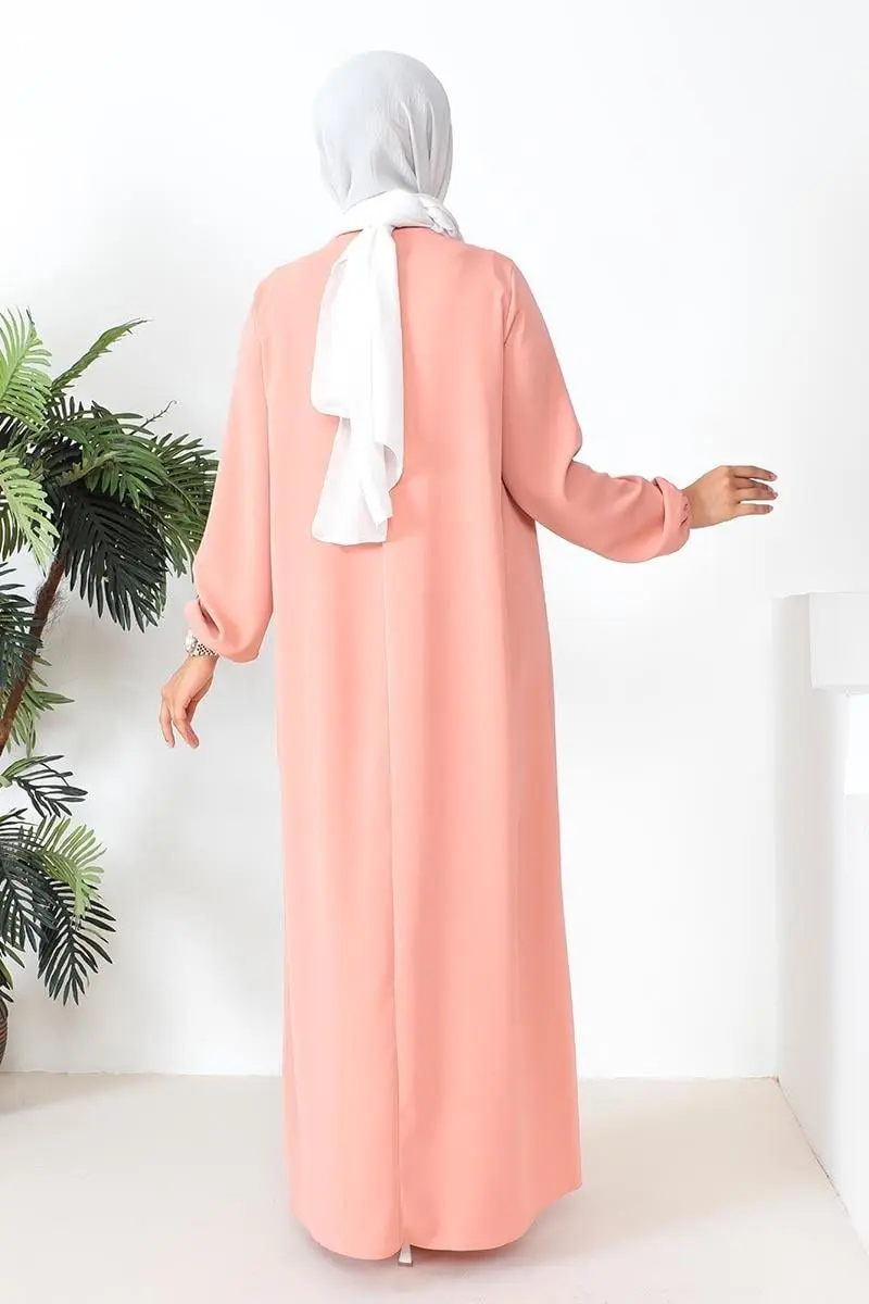 Robalı Aerobin Elbise Gül Kurusu-detail