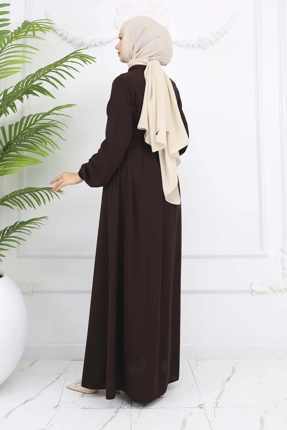 Robe Belted Abaya-detail