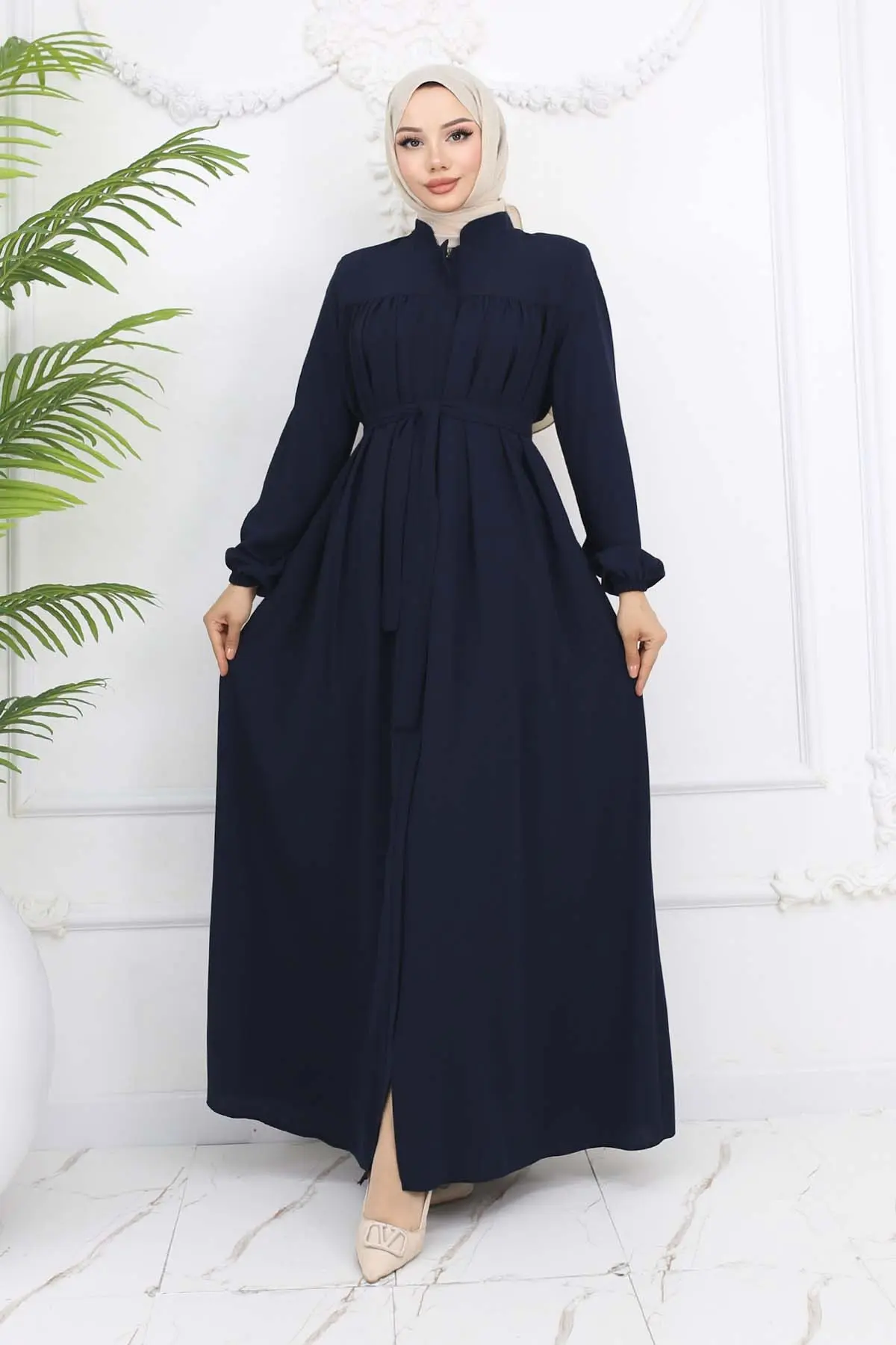 Robe Belted Abaya-detail