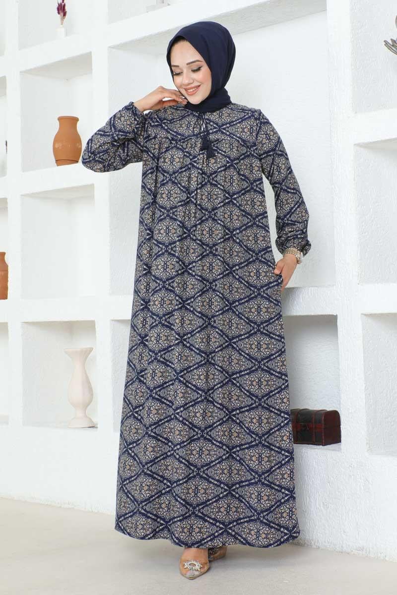 Robalı Viskon Elbise