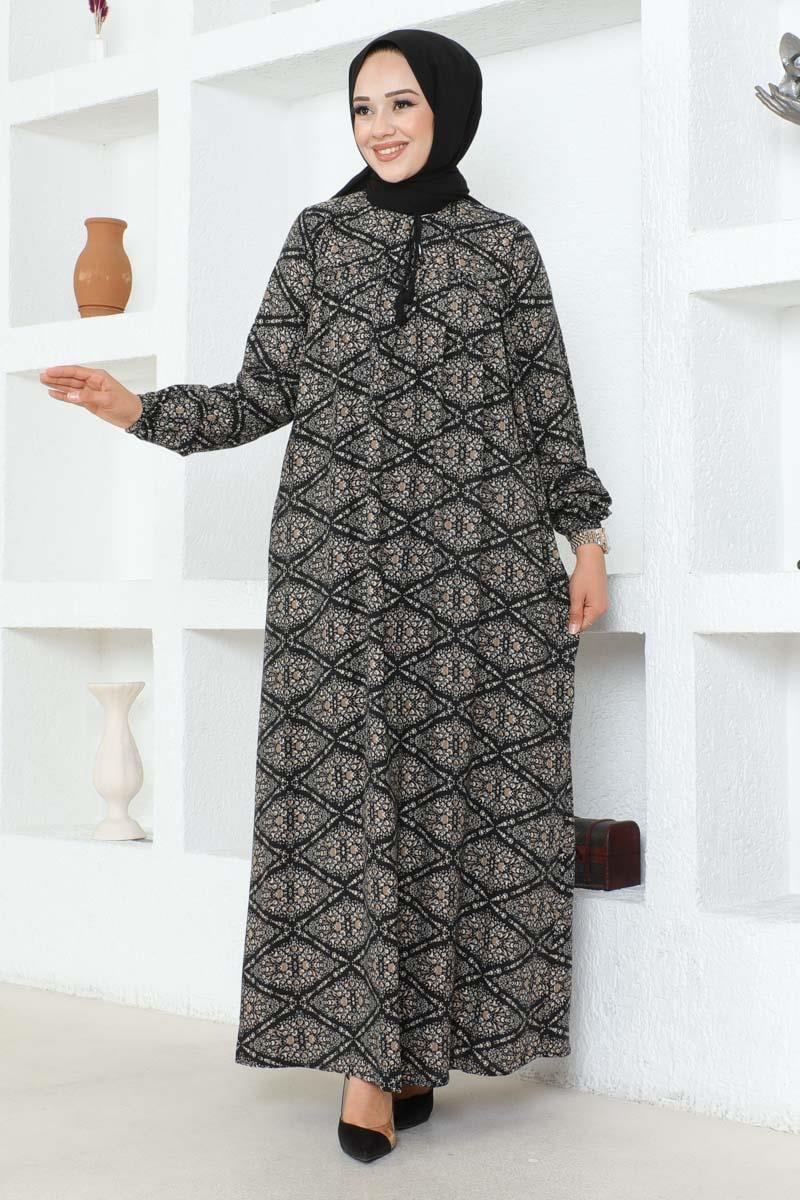 Robed Viscose Dress