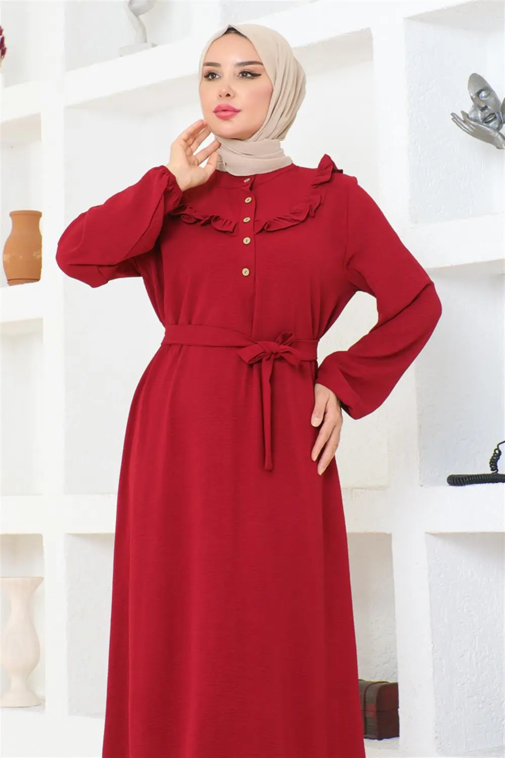 Rose Ruffle Aerobin Dress-detail