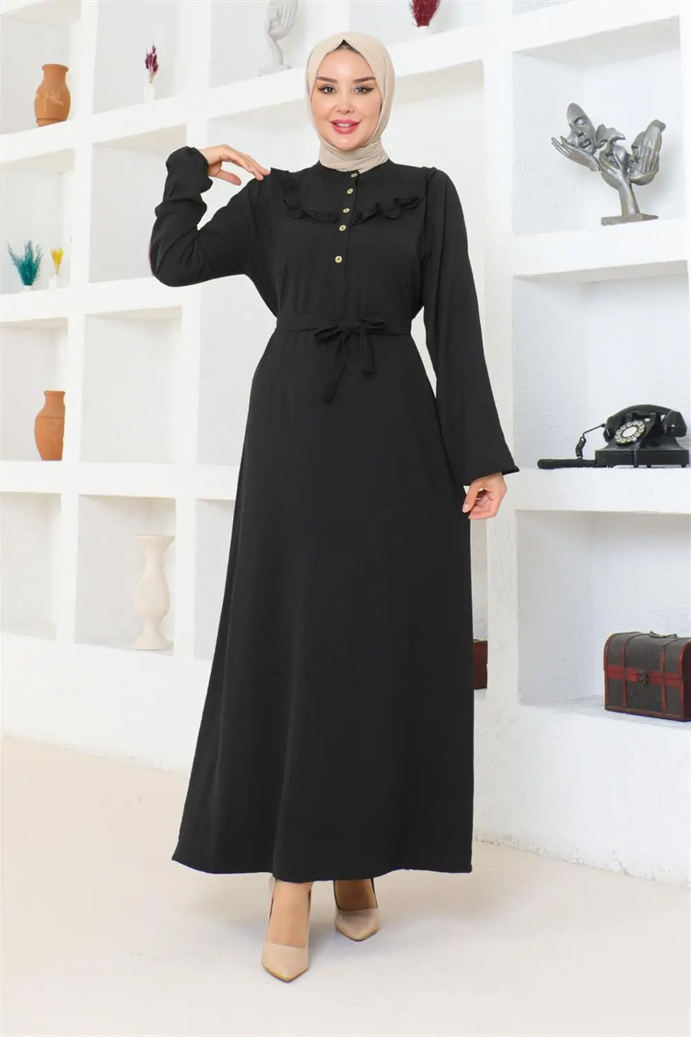 Rose Fırfırlı Aerobin Elbise-detail