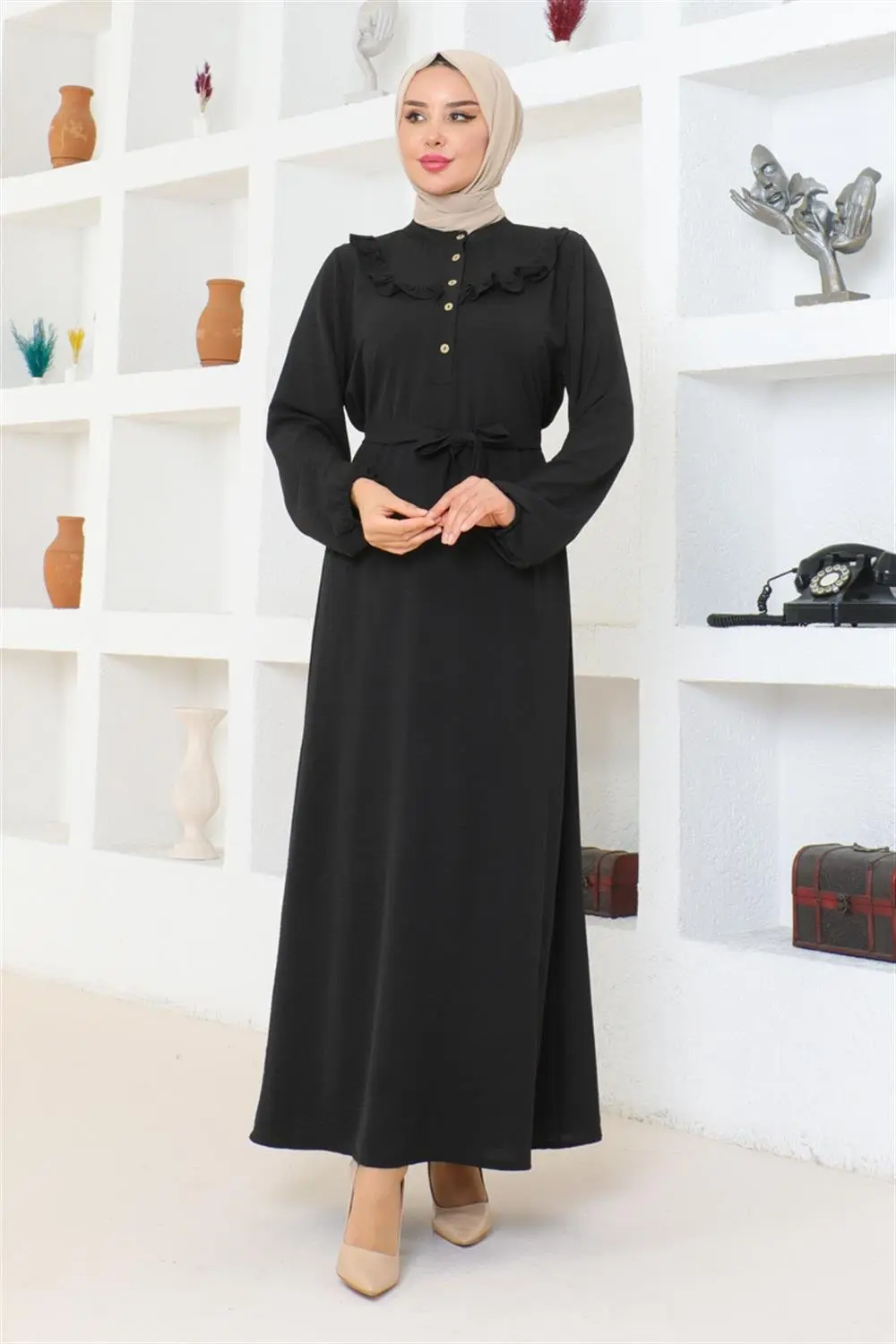 Rose Fırfırlı Aerobin Elbise-detail