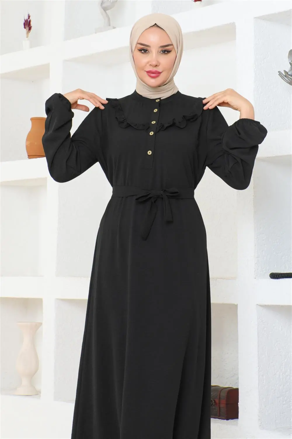 Rose Fırfırlı Aerobin Elbise-detail