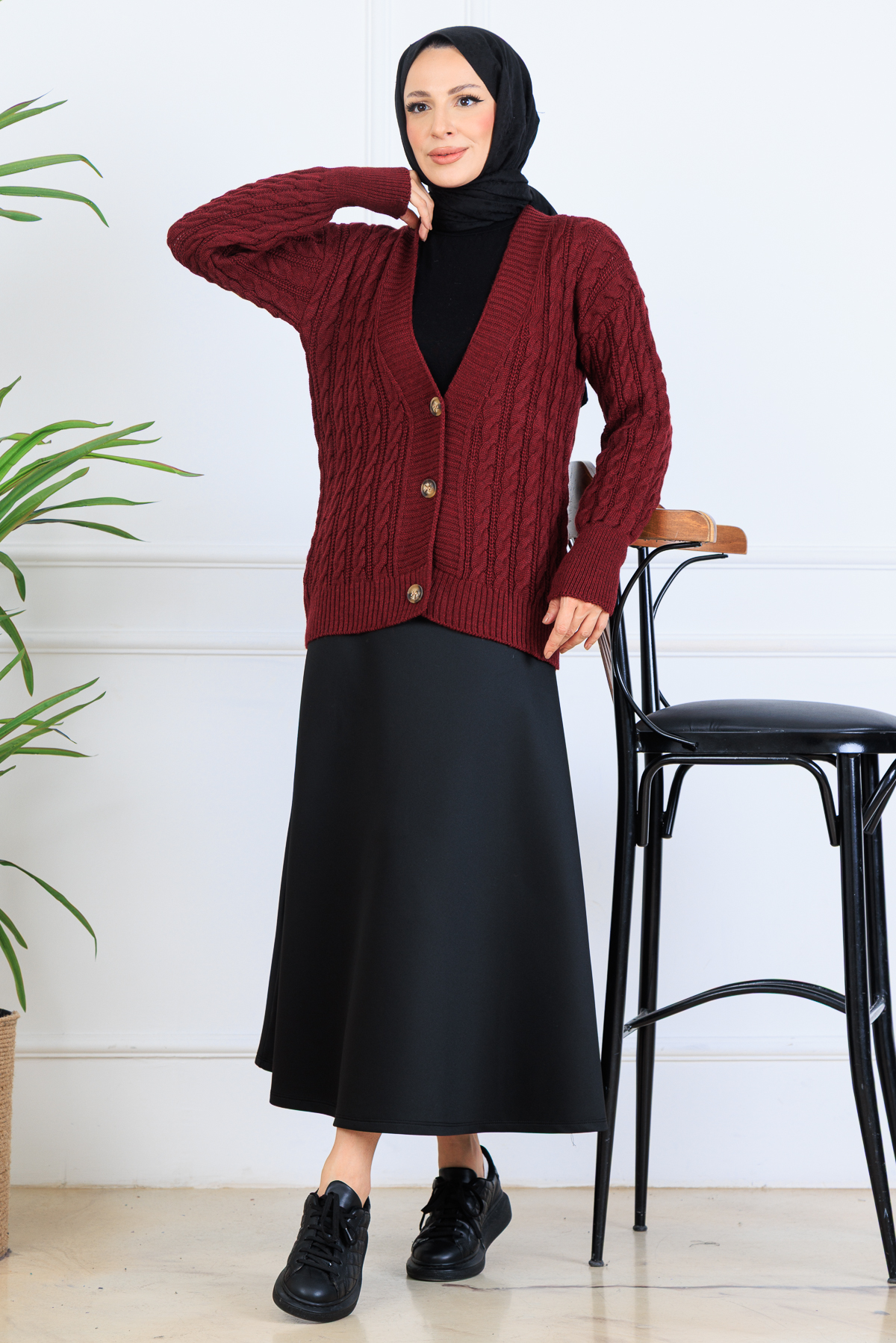 Hair Knit Short Knitwear Cardigan