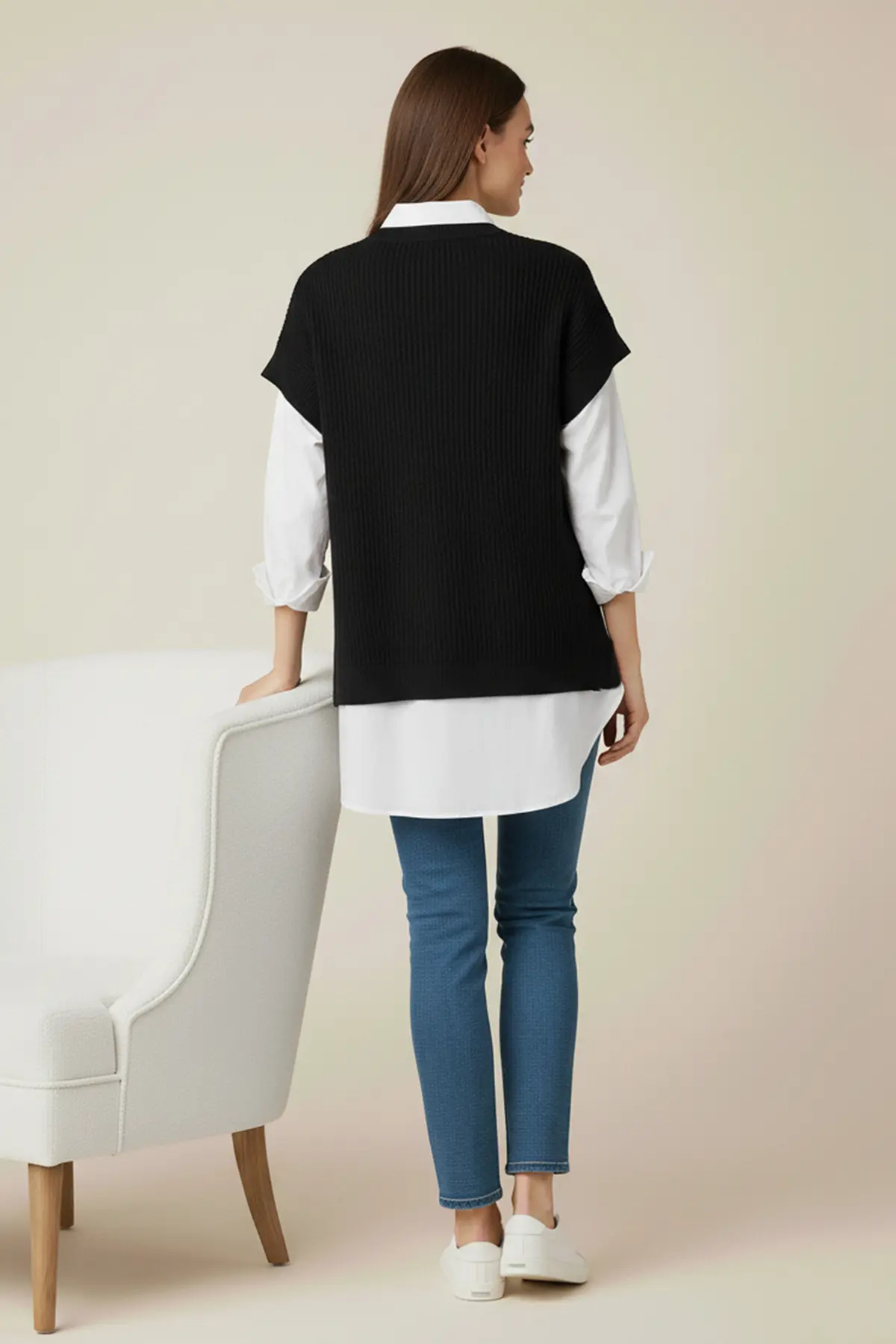 Saç Örgü Süveter-detail