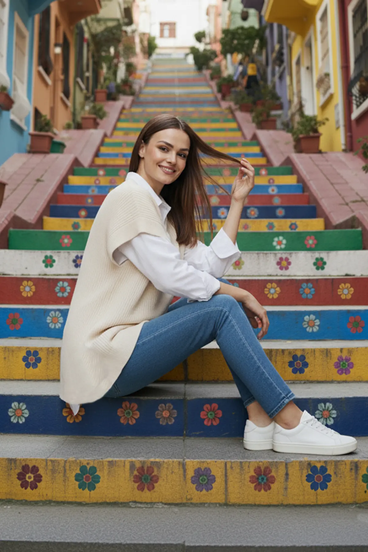 Saç Örgü Süveter-detail