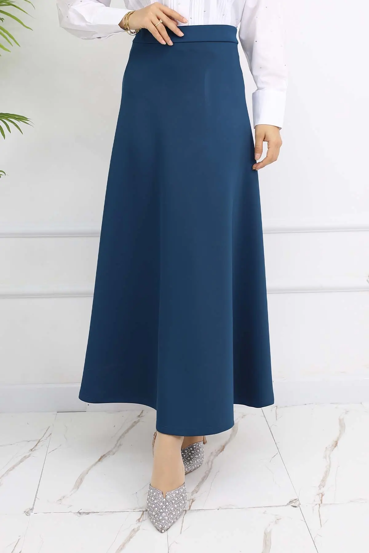 Scuba Kloş Etek Petrol 212-detail