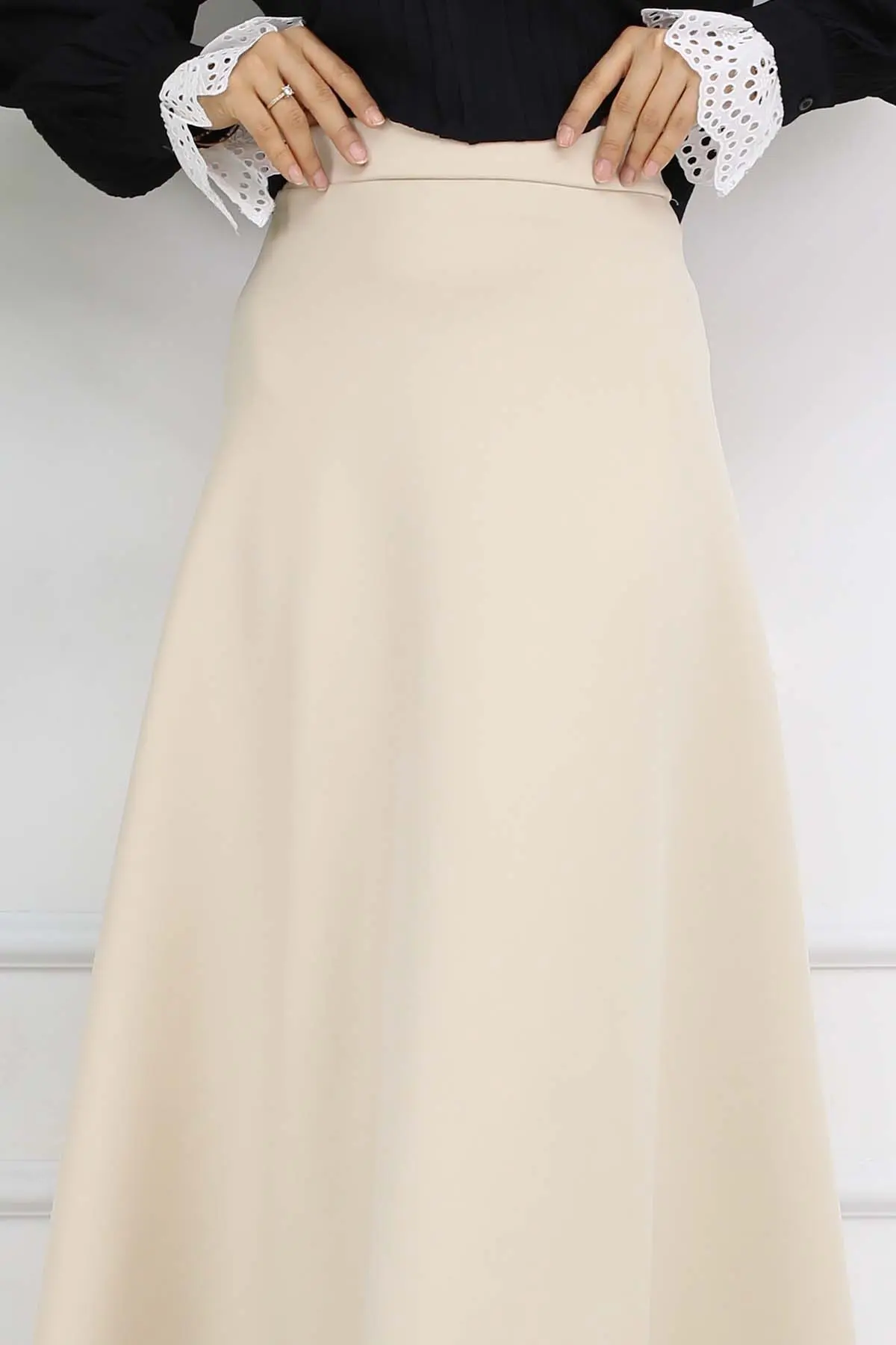 Scuba Kloş Etek Taş Rengi 212-detail