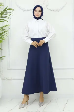 Scuba Flared Skirt
