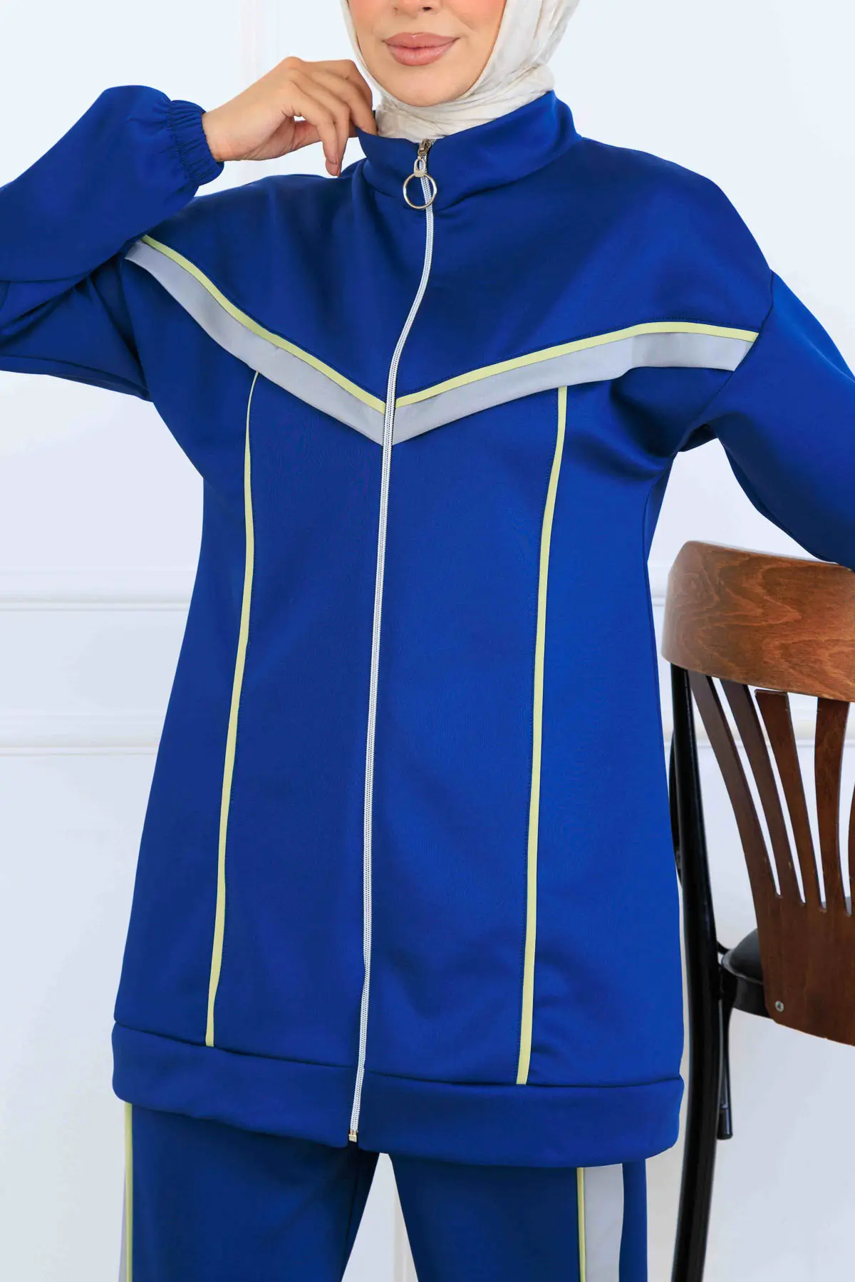 Şerit Detaylı Scuba İkili Takım-detail