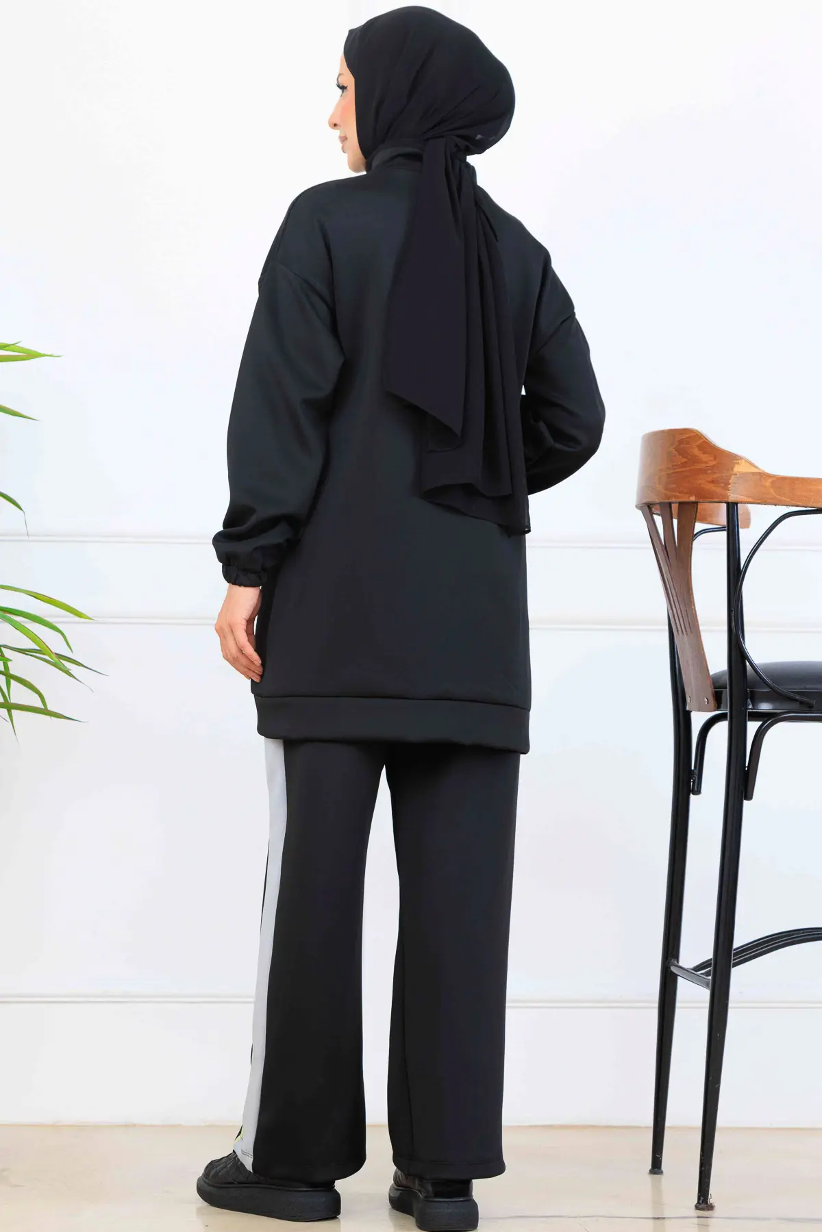 Şerit Detaylı Scuba İkili Takım-detail