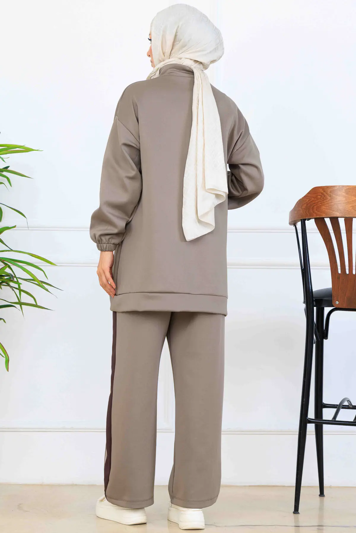 Şerit Detaylı Scuba İkili Takım-detail