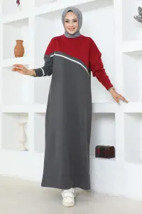 Şerit Detaylı Spor Elbise Antrasit