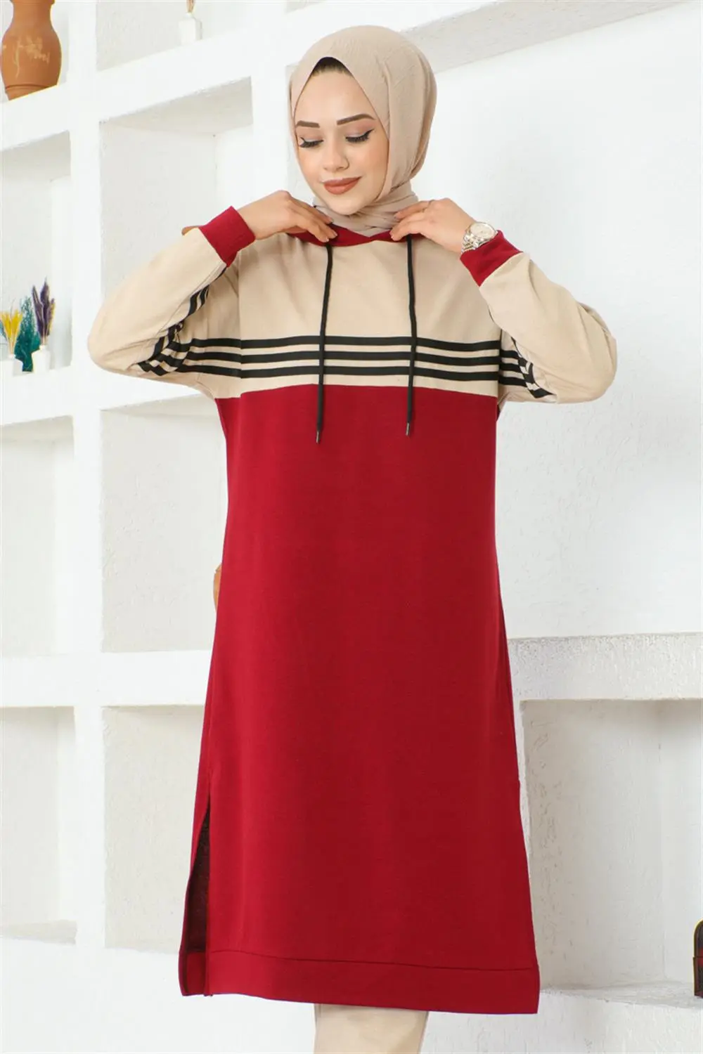 Şeritli Yırtmaçlı Spor Takım-detail