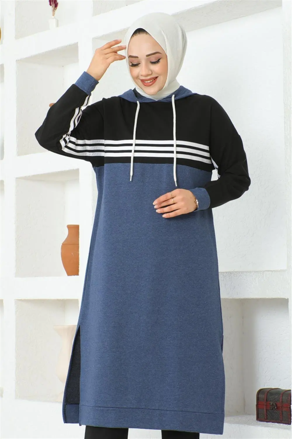 Şeritli Yırtmaçlı Spor Takım-detail